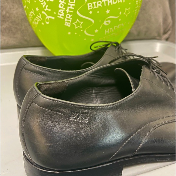 Hugo Boss, Mitano Oxford Black, Leather Upper and Lower Shoes. 9.5. - Picture 2 of 6